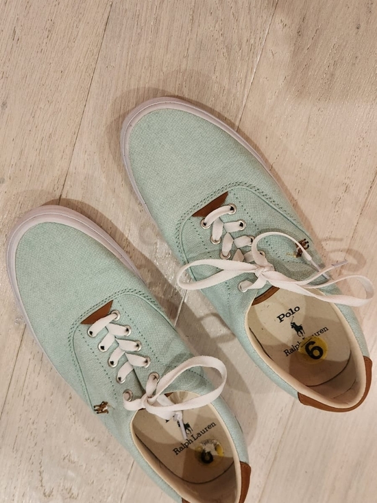 Polo Ralph Lauren Other - Polo Ralph Lauren Mint Canvas Sneakers